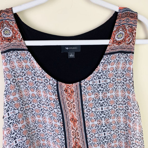 AB Studio Sleeveless Dressy Blouse Large - Picture 3 of 8